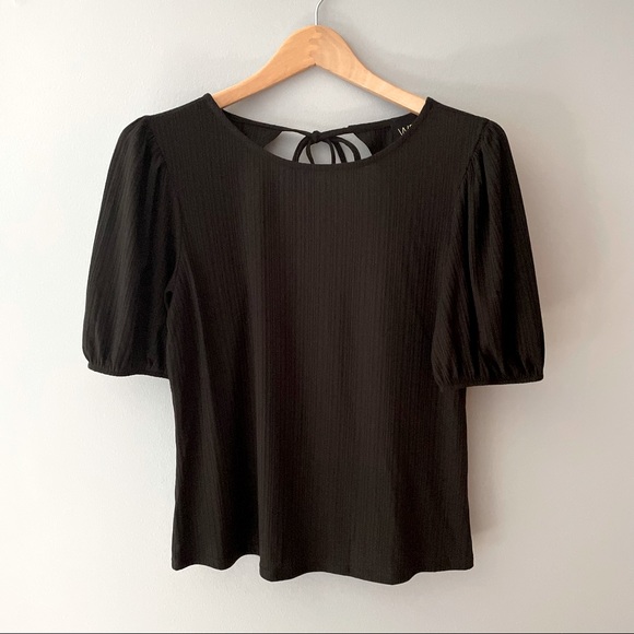 W5 Black Rib Open Back Top - Picture 4 of 8